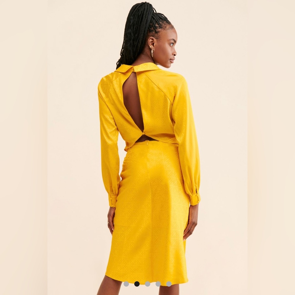 Urban Outfitters. Rare London satin tie front dress. - Picture 3 of 4